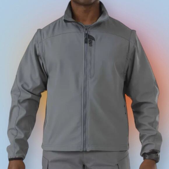5.11 TACTICAL Men’s Medium Gray VALIANT Soft Shell Jacket - Picture 1 of 7